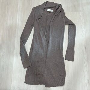 Sonoma Taupe Open Front Cardigan